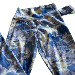 Champion NWT Ladies Blue/ White Patterned Soft Touch Leggings Athleticwear